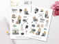 Preview: Girls Shopping Sticker Set